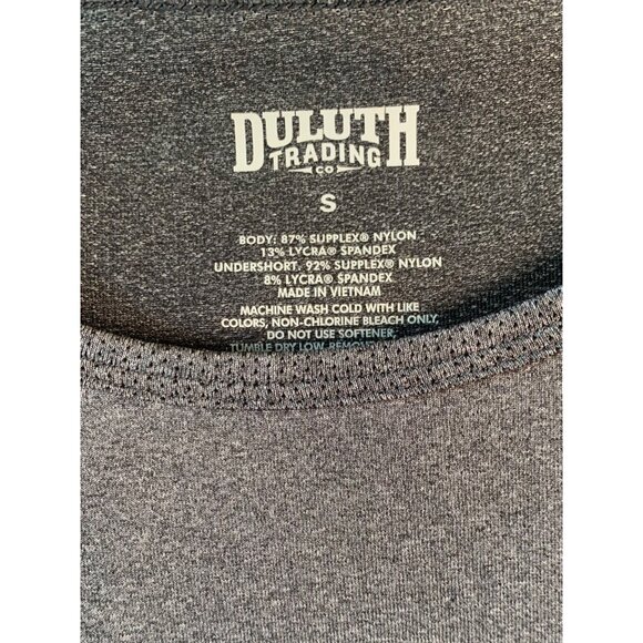 DULUTH TRADING CO. Heather Gray Short Sleeve Breezeshooter Athletic Tee Small - Picture 5 of 9
